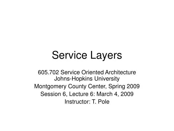 service layers