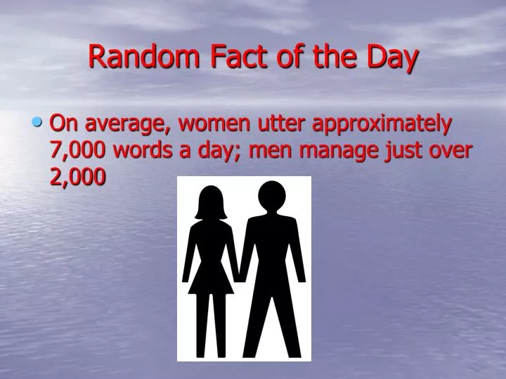 random fact of the day