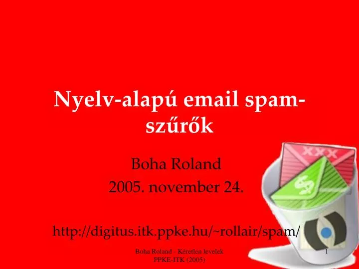 nyelv alap email spam sz r k