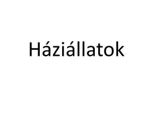 h zi llatok