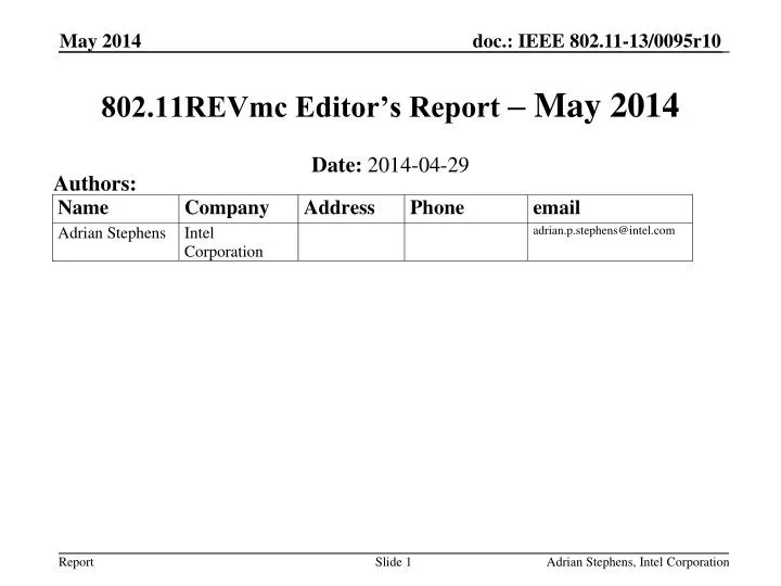 802 11revmc editor s report may 2014