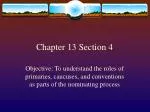 Understanding Nominating Process: Primaries, Caucuses, & Conventions - slide 1