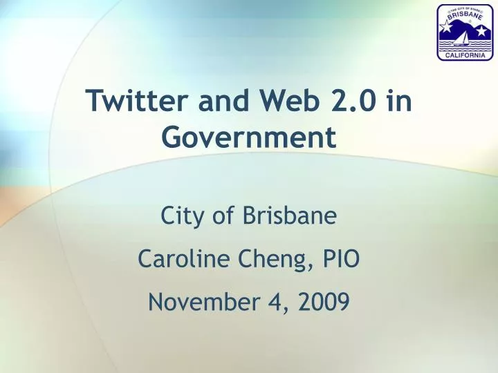 twitter and web 2 0 in government