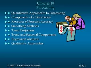 Chapter 18 Forecasting