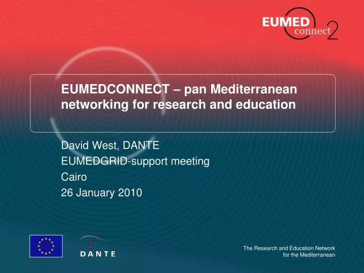 eumedconnect pan mediterranean networking for research and education