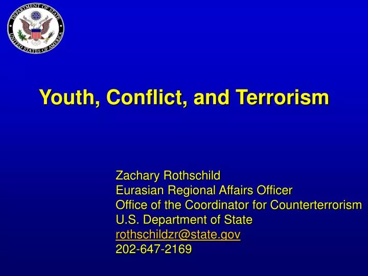 youth conflict and terrorism