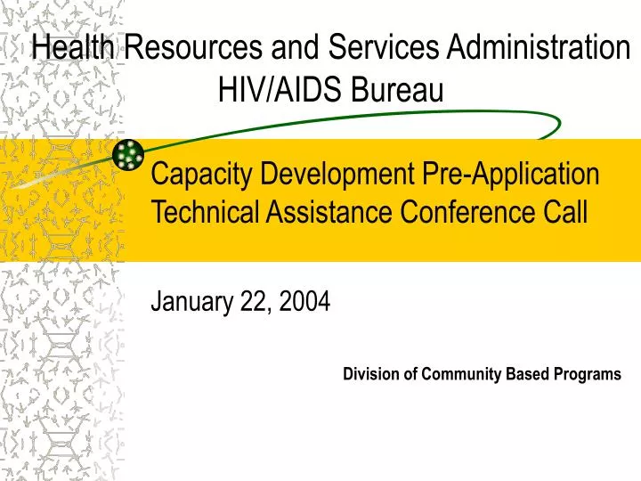 health resources and services administration hiv aids bureau