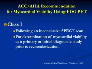 Class I Following an inconclusive SPECT scan