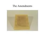 The Amendments - slide 1