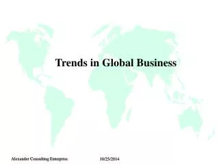 Trends in Global Business