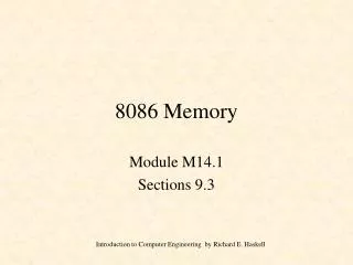 8086 Memory