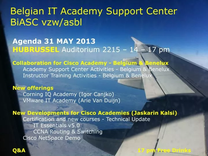 belgian it academy support center biasc vzw asbl