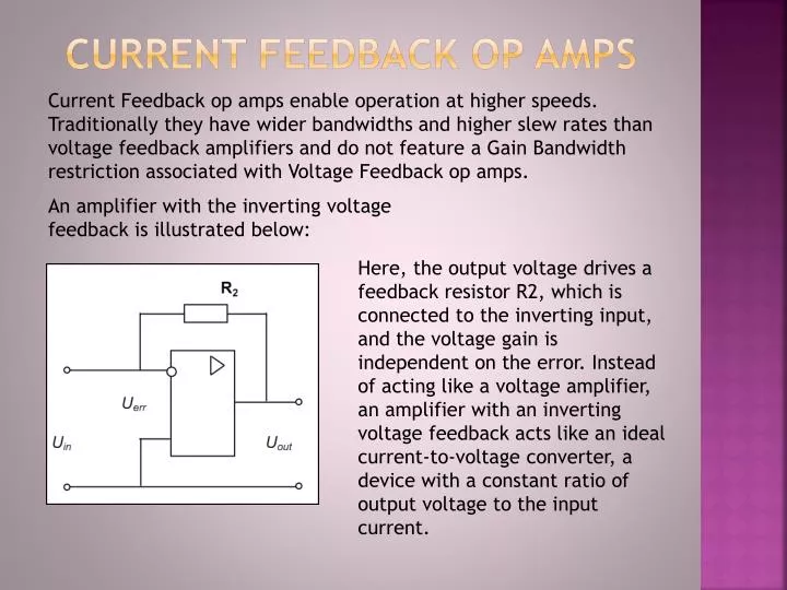 current feedback op amps
