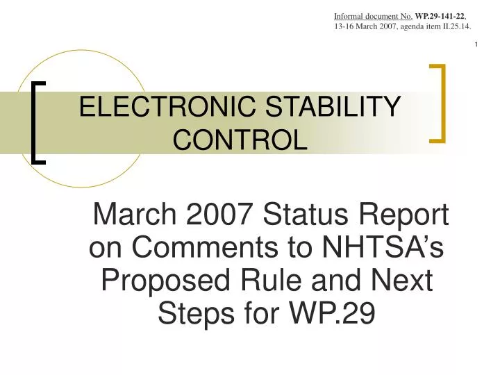 electronic stability control