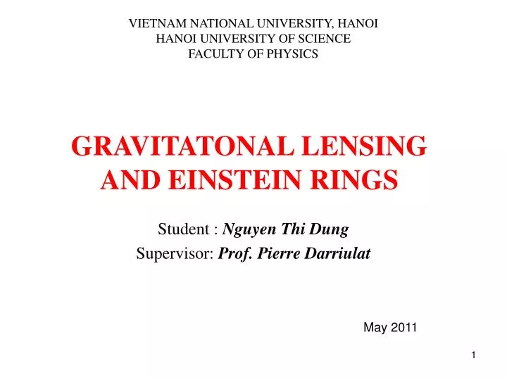 gravitatonal lensing and einstein rings