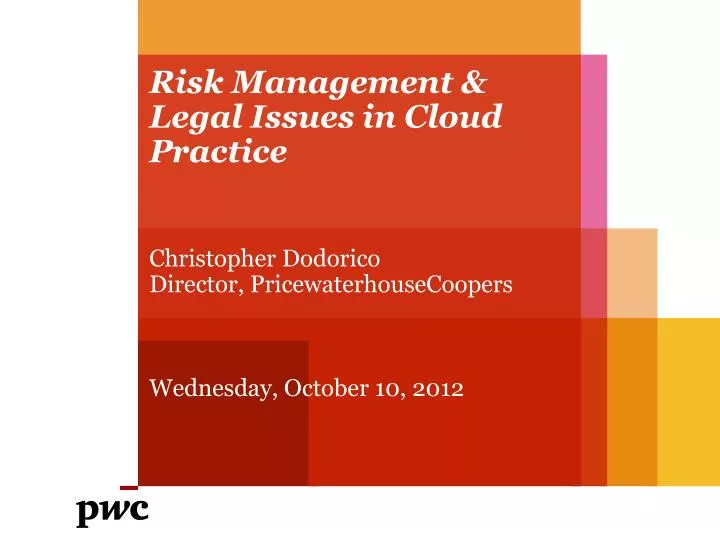 risk management legal issues in cloud practice
