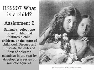 ES2207 What is a child? Assignment 2