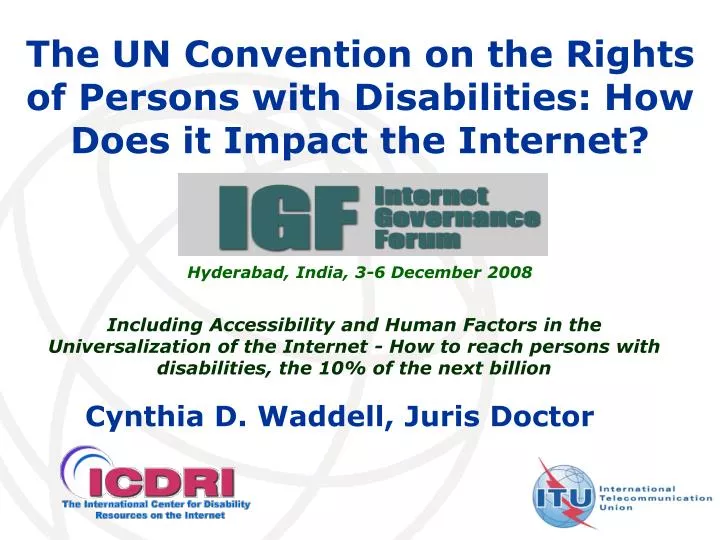 the un convention on the rights of persons with disabilities how does it impact the internet