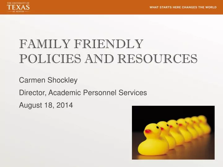 family friendly policies and resources