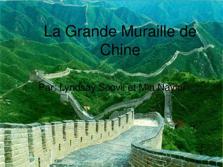 la grande muraille de chine