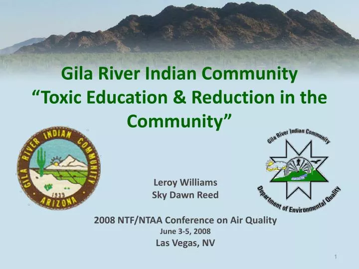 gila river indian community toxic education reduction in the community