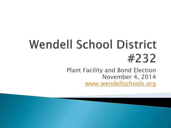 wendell school district 232