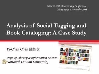 Analysis of Social Tagging and Book Cataloging: A Case Study
