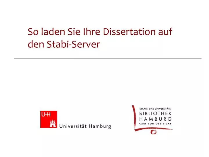 online dissertationen