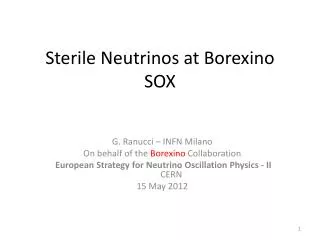 Sterile Neutrinos at Borexino SOX