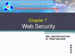 Chapter 7 Web Security
