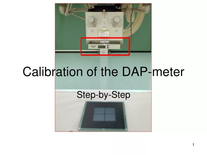 calibration of the dap meter