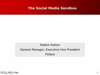 The Social Media Sandbox