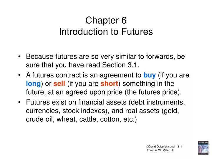 chapter 6 introduction to futures