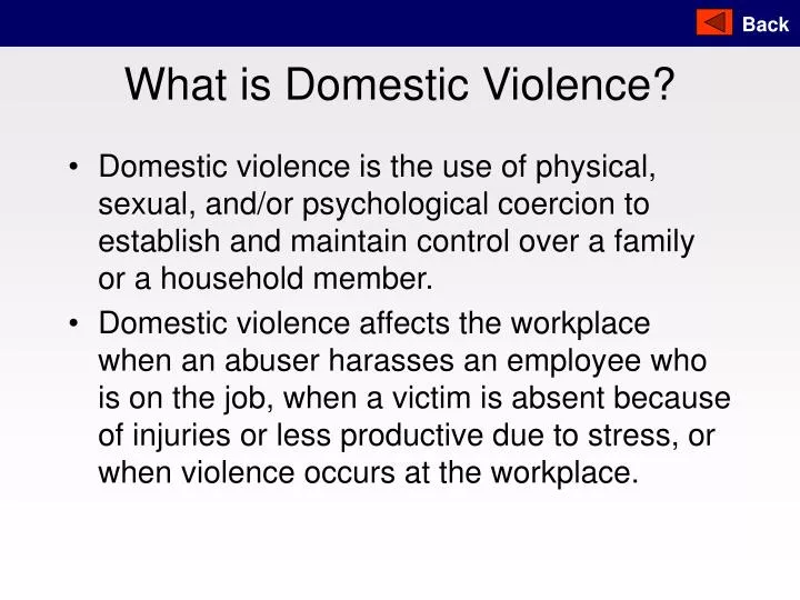 what is domestic violence