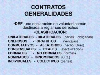 contratos generalidades