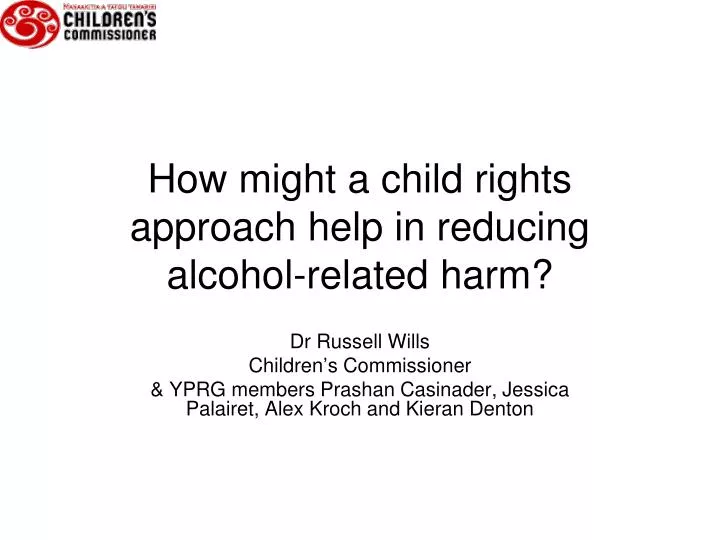how might a child rights approach help in reducing alcohol related harm