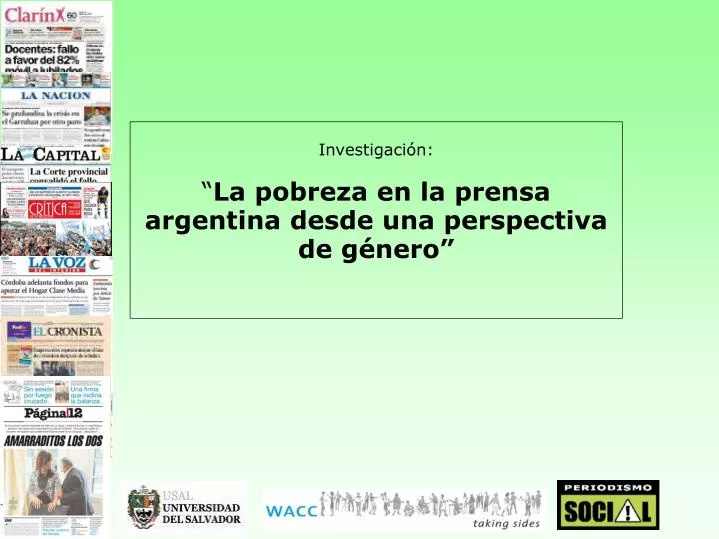 investigaci n la pobreza en la prensa argentina desde una perspectiva de g nero