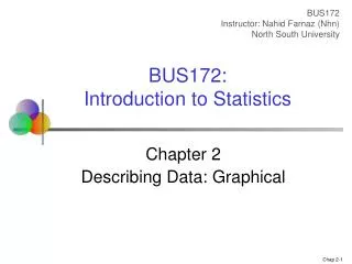 Chapter 2 Describing Data: Graphical