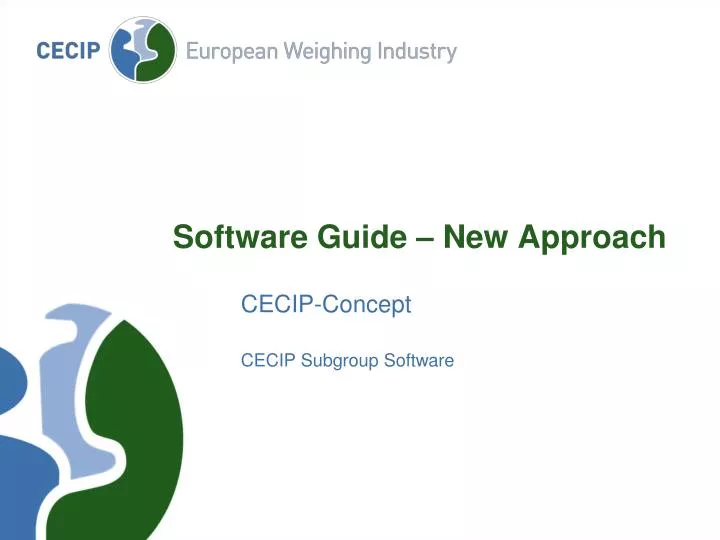 software guide new approach