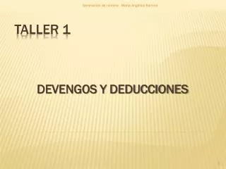 devengos y deducciones
