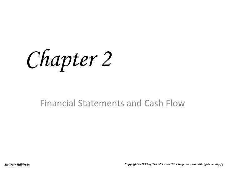 financial statements and cash flow