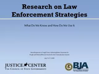 Research on Law Enforcement Strategies