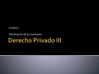 unidad 3 clasificaci n de los contratos