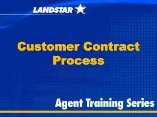 Customer Contract Process