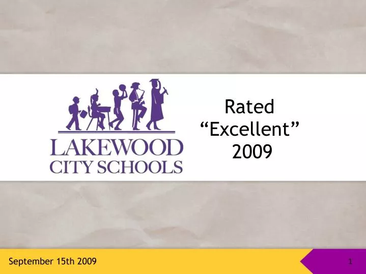 rated excellent 2009