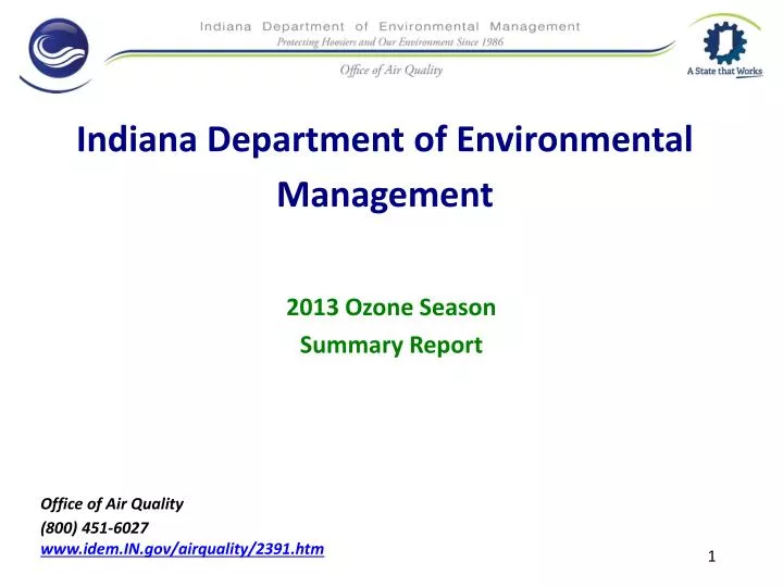indiana department of environmental management
