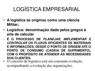 log stica empresarial