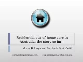 Residential out-of-home care in Australia: the story so far...
