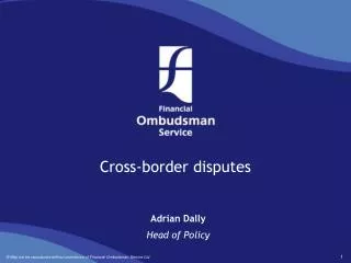 Cross-border disputes