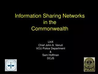 Information Sharing Networks in the Commonwealth